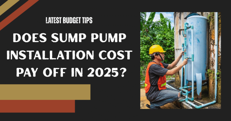 Sump Pump Installation Cost